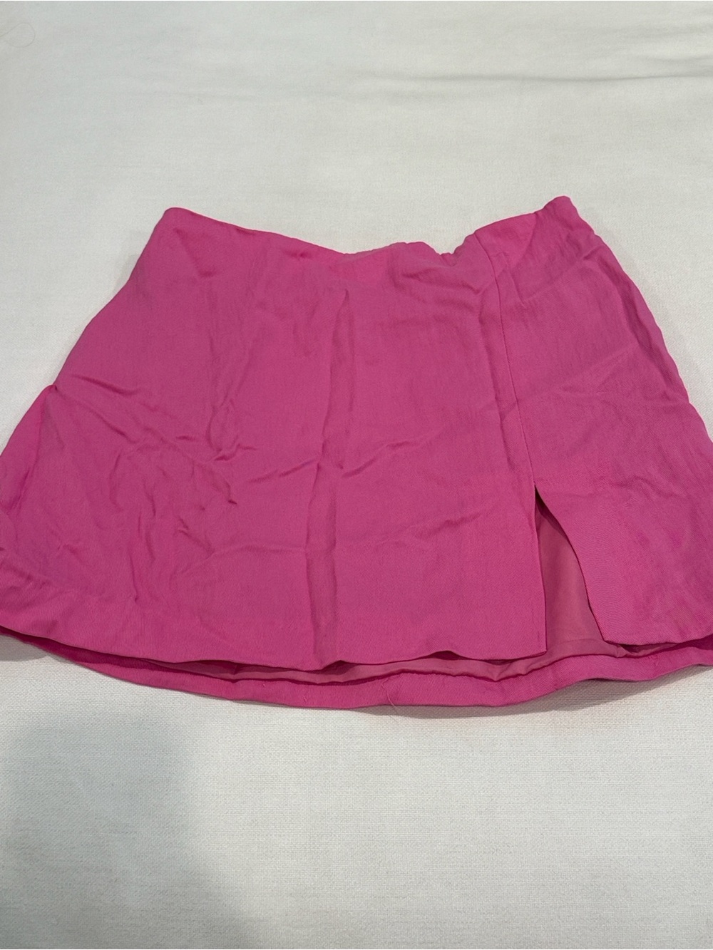 H&M Hot Pink Mini Skirt with Side Slit